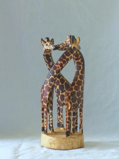 Giraffen "Threesome" aus Holz